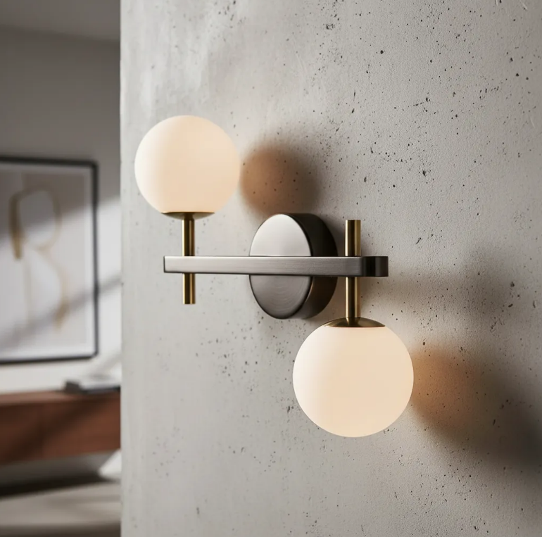 Arandela Preta/Dourado